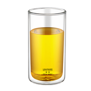 明尊CP-12双层隔热玻璃杯套装高颜值牛奶杯玻璃水杯ins简约家用