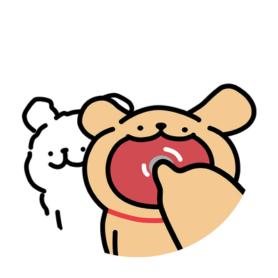 可爱小狗洗衣机滚筒外壳贴纸