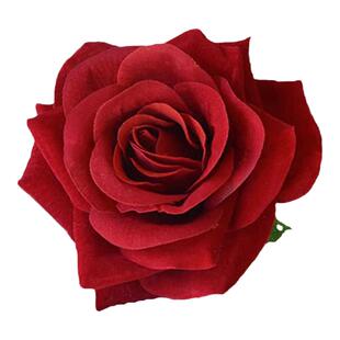 红色玫瑰花朵发夹网红复古写真拍照侧边夹演出舞蹈配饰头花发饰品