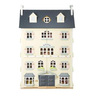 英国LE TOY VAN儿童过家家益智木制玩具角色扮演娃娃屋宫殿