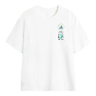 李宁“以我为名”2024征荣配色短袖夏季男女款上衣纯棉T恤AHSUC19