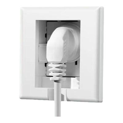 德力西86型家用防水冰箱隐藏电视柜五孔隐形浴室墙壁插座嵌入式