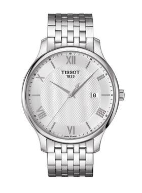 【自营】TISSOT天梭手表俊雅系列男表钢带时尚石英手表瑞士正品