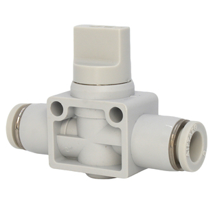 AirTac亚德客气动PHV管道直通开关阀6/8/10/12mm气管快插手阀接头