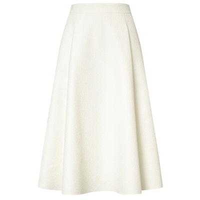 La Koradior拉珂蒂商场同款优雅长款a字半身裙气质长裙女纯色高腰