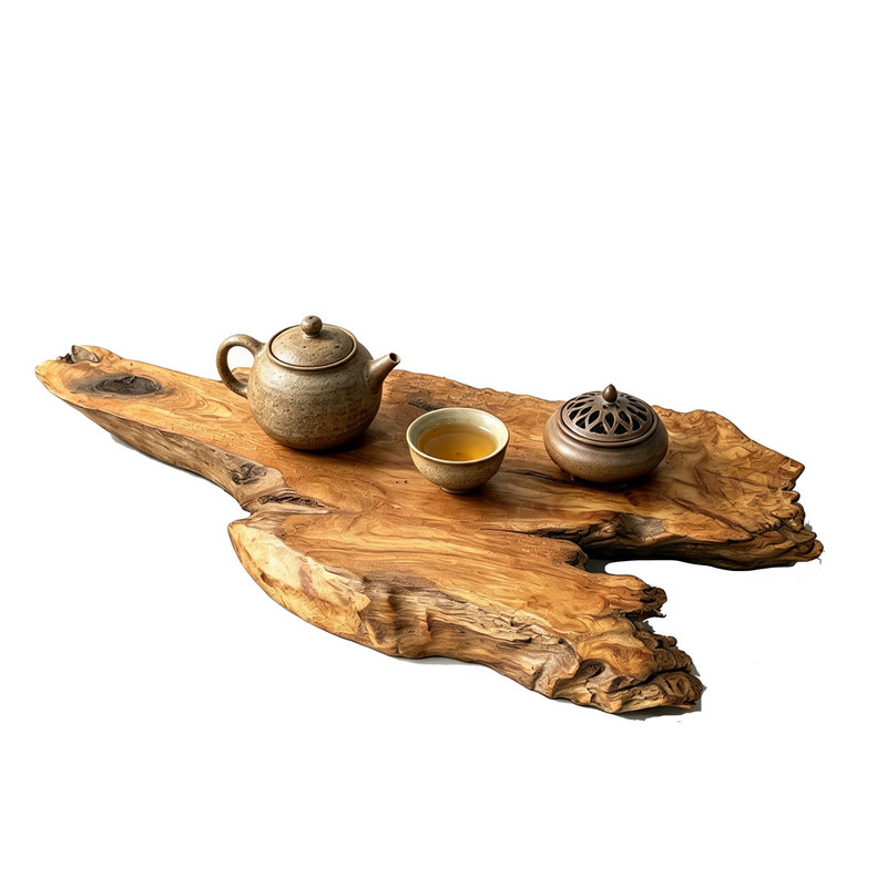 天然风化原木树根泡茶平板底座