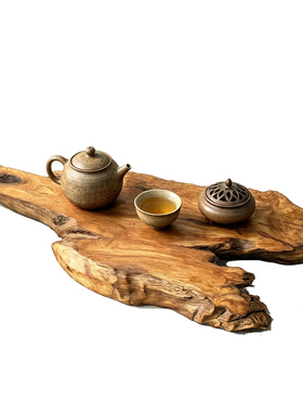 天然风化原木树根泡茶平板底座