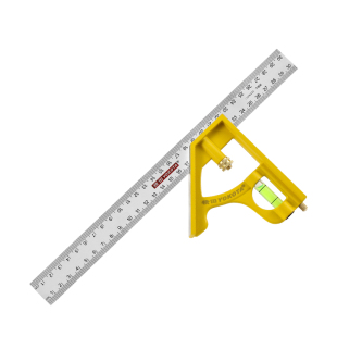 正品横田日本木工专用工具高精度不锈钢多功能镭射刻度组合角尺