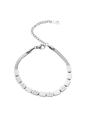 不掉色手链金美澳钛钢时尚