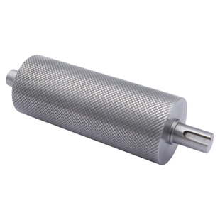 45号钢滚花主动轮表面网纹防滑金属轮键槽轴型皮带轮输送带滚筒