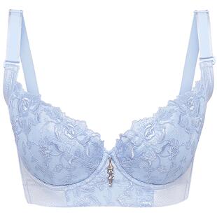 莱特妮丝调整型内衣性感蕾丝胸罩精致刺绣3/4杯侧收聚拢短文胸