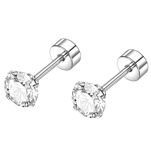 养耳洞医用钛钢耳钉女螺丝钻石耳骨钉钛合金爆款耳蜗钉小耳环耳饰