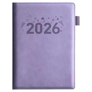 a4加厚笔记本2026年新款大号本子硬皮面记事本成人用商务办公会议记录本支持公司企业定制印logo带笔插超厚b5