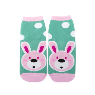 卜吉熊BoogieBear儿童中筒袜四季纯棉袜子休闲卡通套脚女孩3-7岁