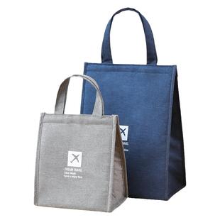 便当包手提上班族饭盒袋帆布日式学生保温袋大容量带饭的包野餐包