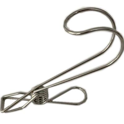 （买10送5）加宽耐腐316不锈钢挂钩夹子晾衣架杆卫生间夹浴室粗管