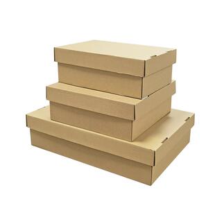 鞋盒收纳盒天地盖纸盒纸箱鞋子短靴长靴牛皮纸防尘加厚包装盒定做