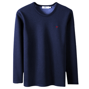 七匹狼保暖内衣男士加绒加厚款上衣男款上身秋衣裤套装中年老年人