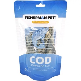 Fisherman Pet宠物零食深海鳕鱼皮狗狗洁齿骨犬猫通用冻干零食