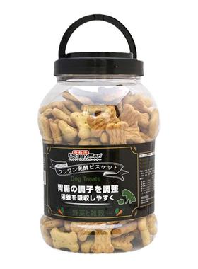 日本多格漫宠物饼干零食680g泰迪金毛犬训练奖励发酵香脆鸡肉饼干