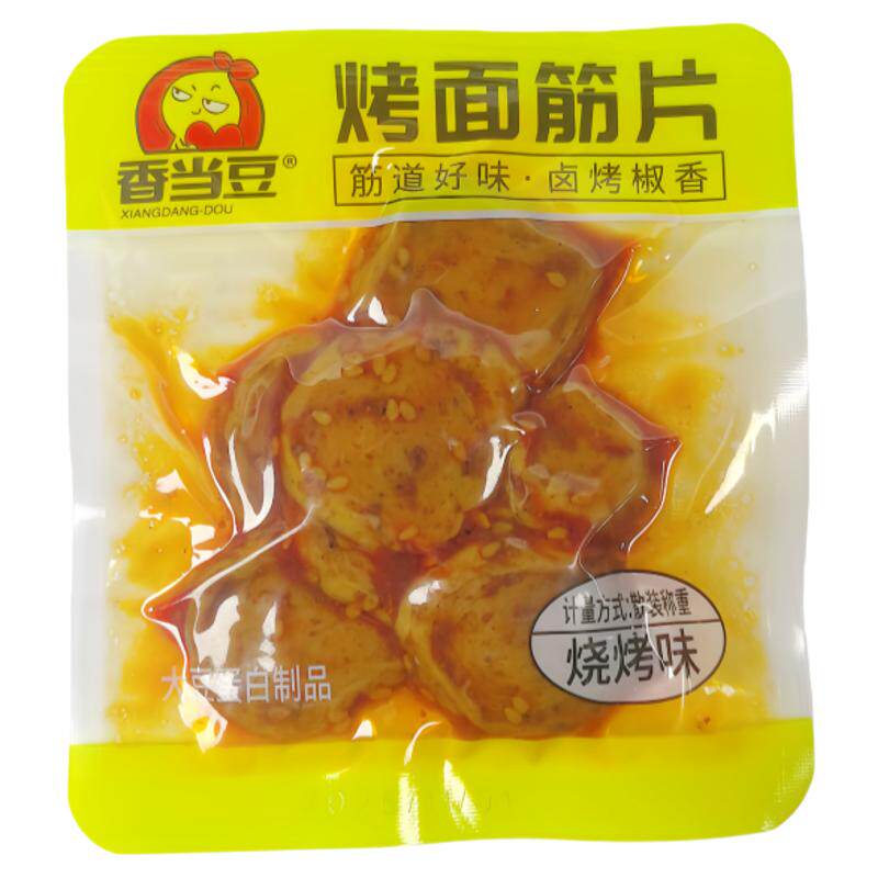 香当豆烤面筋片香辣烧烤味零食