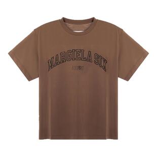 MM6 春夏新款男士纯棉字母印花短袖圆领T恤银泰百货精品 301574