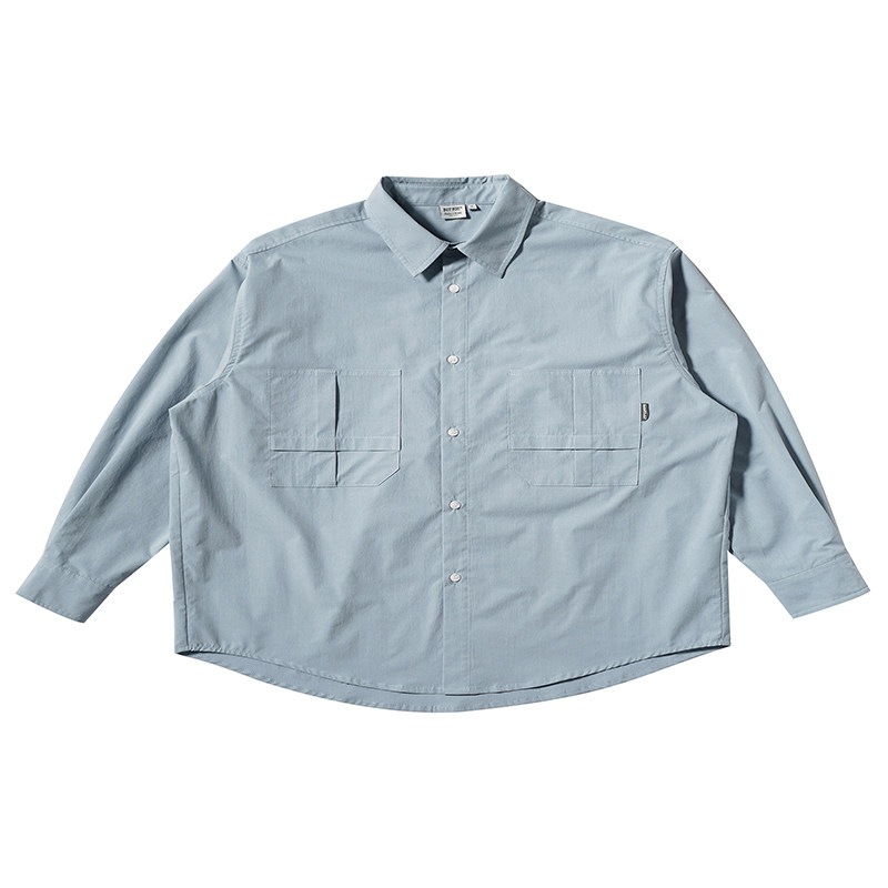 BUTTBILL口袋折缝衬衫