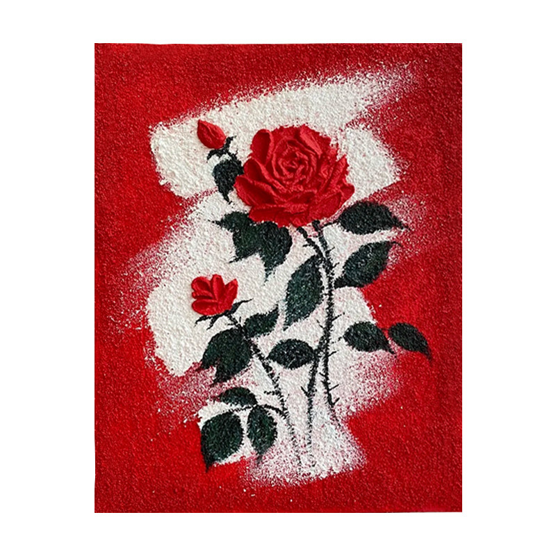 玫瑰花肌理画手工diy材料包