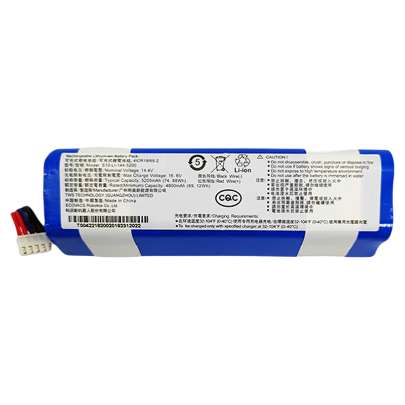 适用科沃斯T9MAX/AIVI+/POWER扫地机器人电池地宝吸尘器原装配件
