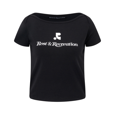 RR船形字母印花短袖T恤