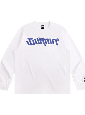 BURNIN*横排logo胸口多色长袖T恤