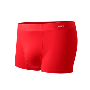 古今男士内裤红色本命年新款马年新年结婚礼物平角纯棉四角短裤头
