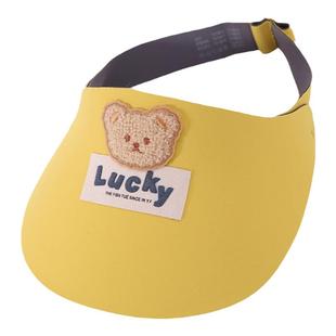 儿童帽子女宝宝遮阳帽婴儿防晒帽空顶帽男女童夏季防紫外线太阳帽