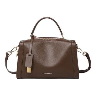 真皮枕头波士顿包包女士2025新款手提包小众高级感通勤女包斜挎包