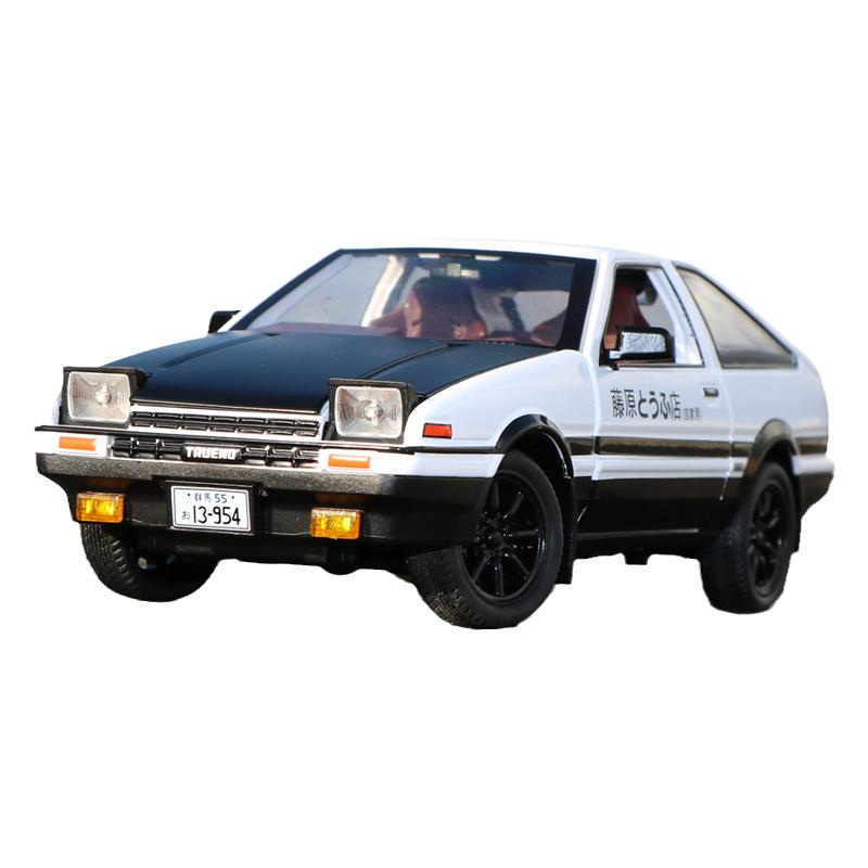 AE86合金车模1比20头文字秋名山车D神藤原豆腐店仿真回力儿童礼物