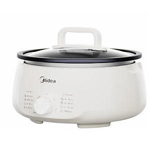 美的电煮锅多功能可拆洗家用电火锅大容量分体式不粘电热锅电炒锅