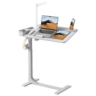 【顺丰】赛鲸F7可移动升降床边电脑桌360°旋转床边桌卧室家用小户型懒人沙发边桌几站立办公磁吸悬空床边桌