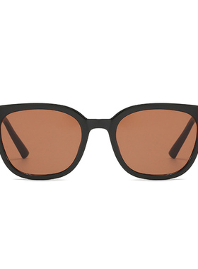 小红书韩版墨镜茶色女黄色小脸