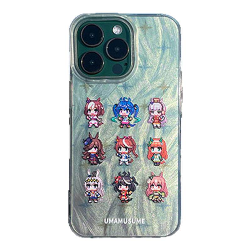 简约小栗帽马娘手机壳像素风东海帝皇适用于安卓iphone17黄金船双涡轮分层印刷芦毛灰姑娘磨砂