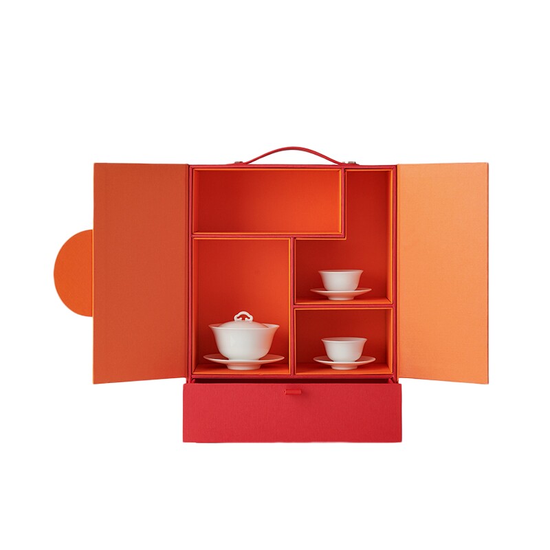 「上下」多宝盒茶叶茶具礼盒