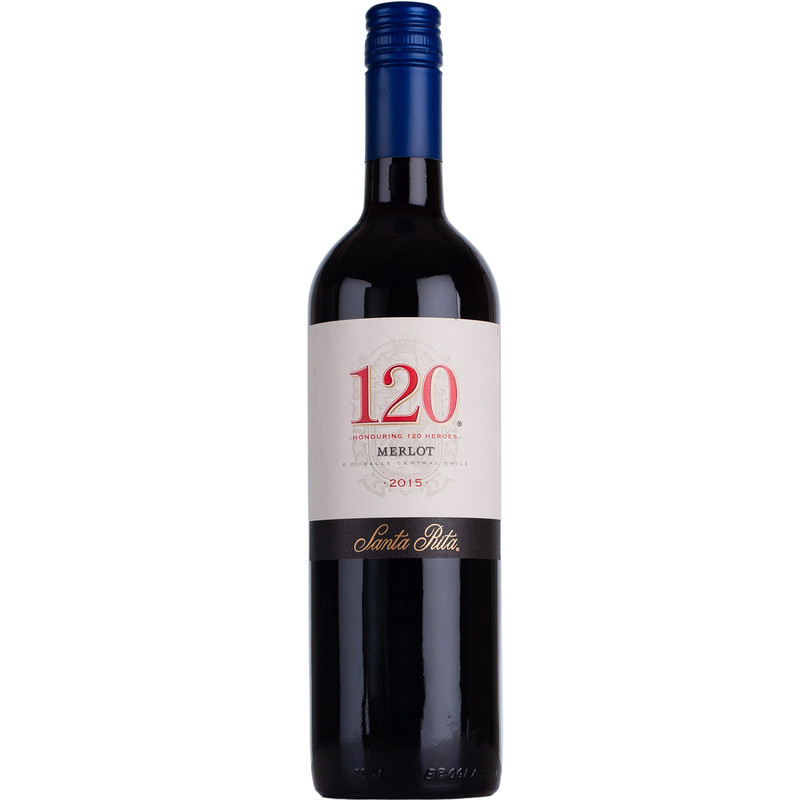 桑塔丽塔120梅洛干红葡萄酒700ml