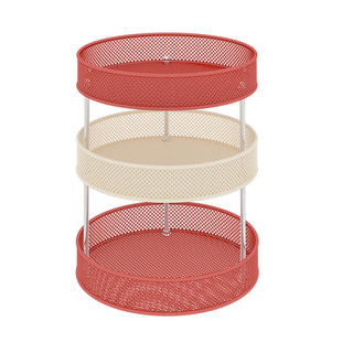 零食架子置物架客厅高颜值多层大容量台面整理桌面放水果的收纳盒