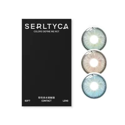 serltyca美瞳混血青木浅驼米灰未知世界灰彩色隐形眼镜半年抛2片