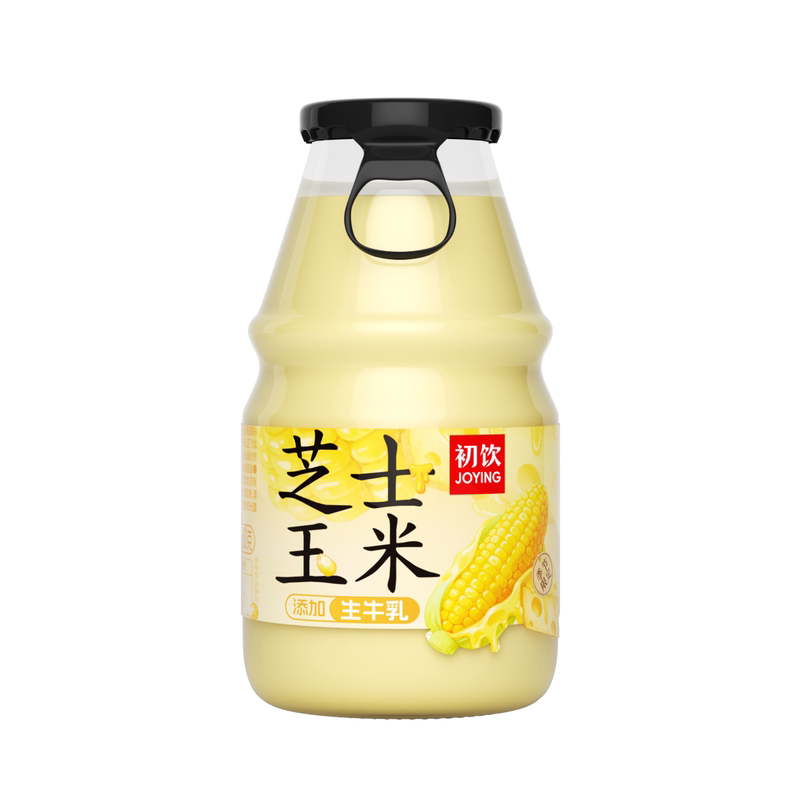 初饮香蕉草莓味牛奶饮品含乳饮料玻璃瓶学生早餐奶甜牛奶230g*6瓶