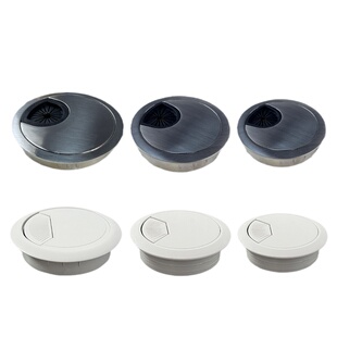 桌面开孔穿线孔盖办公电脑桌孔盖线孔盖过线盒盖书桌孔穿线孔盖板