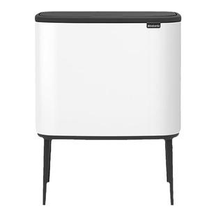 brabantia柏宾士垃圾桶脚踏式家用脚踩型垃圾箱分类桶高端轻奢白