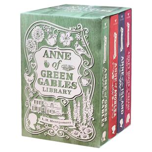 绿山墙的安妮系列4册全套 英文原版小说 Anne of Green Gables Library 儿童文学课外读物 露西莫德蒙格马利 正版原著进口英语书籍