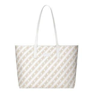 omto奶茶棕托特包女春夏新款小闪链单肩包大容量上课通勤手提包包