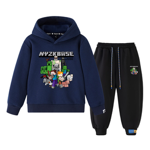 NYZK我的世界男童套装2026新款洋气时髦帅气炸街儿童女童年服冬装