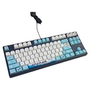 机械键盘背光青轴黑轴有线台式笔记本电脑游戏87键盘黑寡妇CFAGSV